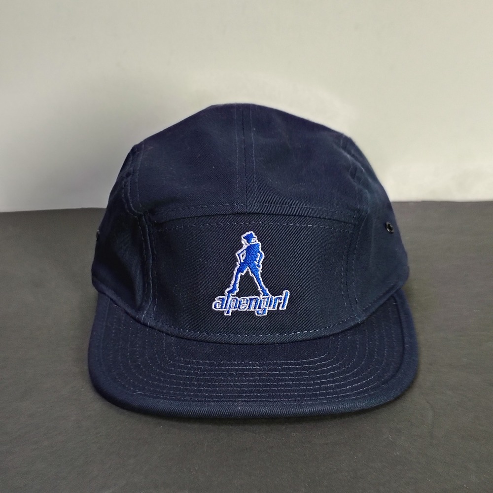 Alpengirl Hat Cap Strapback Adjustable One Size Navy Blue 5 Panel Camper Cotton